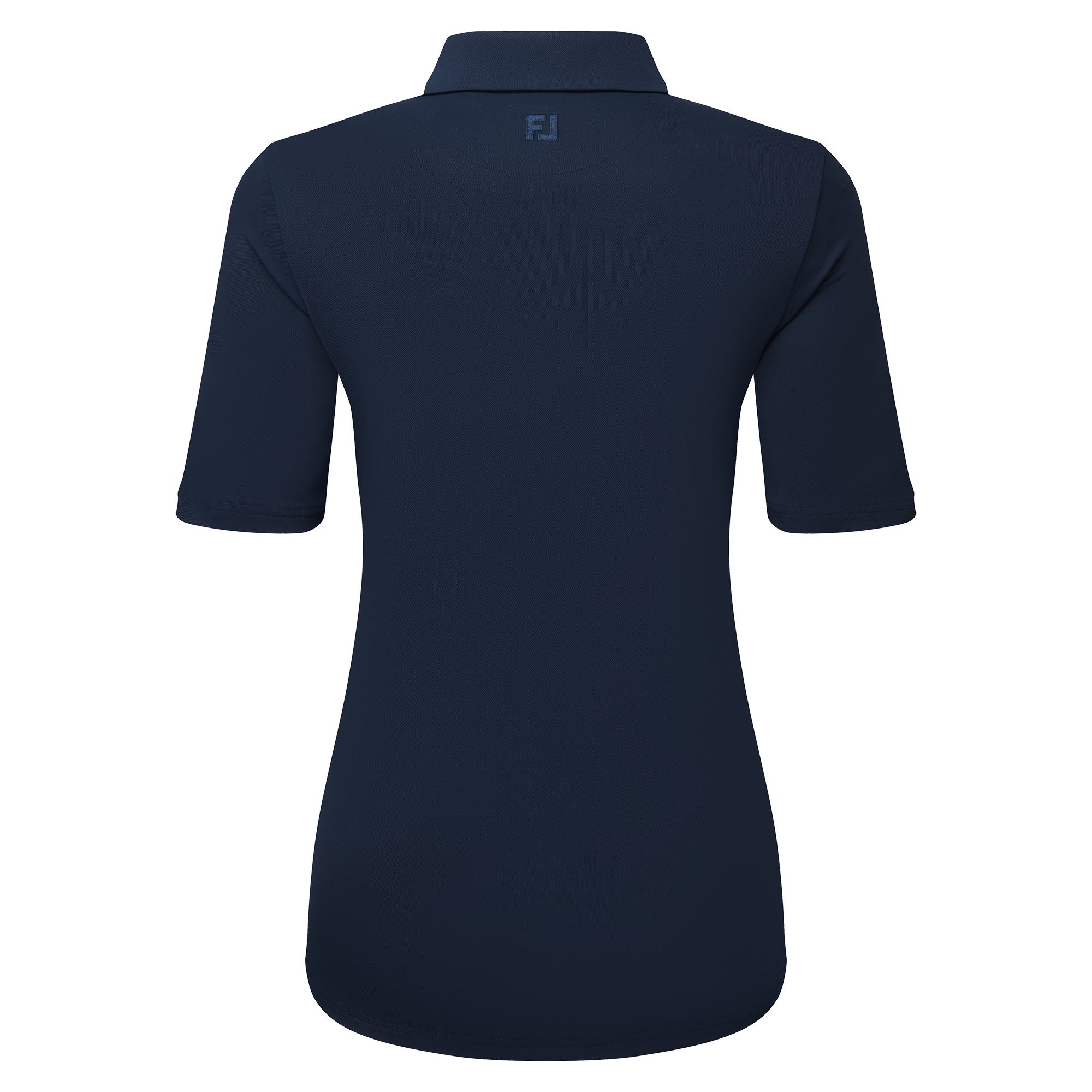 Polo en fil d'Ecosse &agrave; 1/2 manches fronc&eacute;es