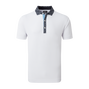 Polo piqu&eacute; avec col imprim&eacute; Tulipe