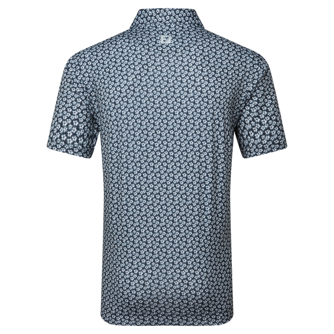 Polo en fil d'Ecosse impression florale