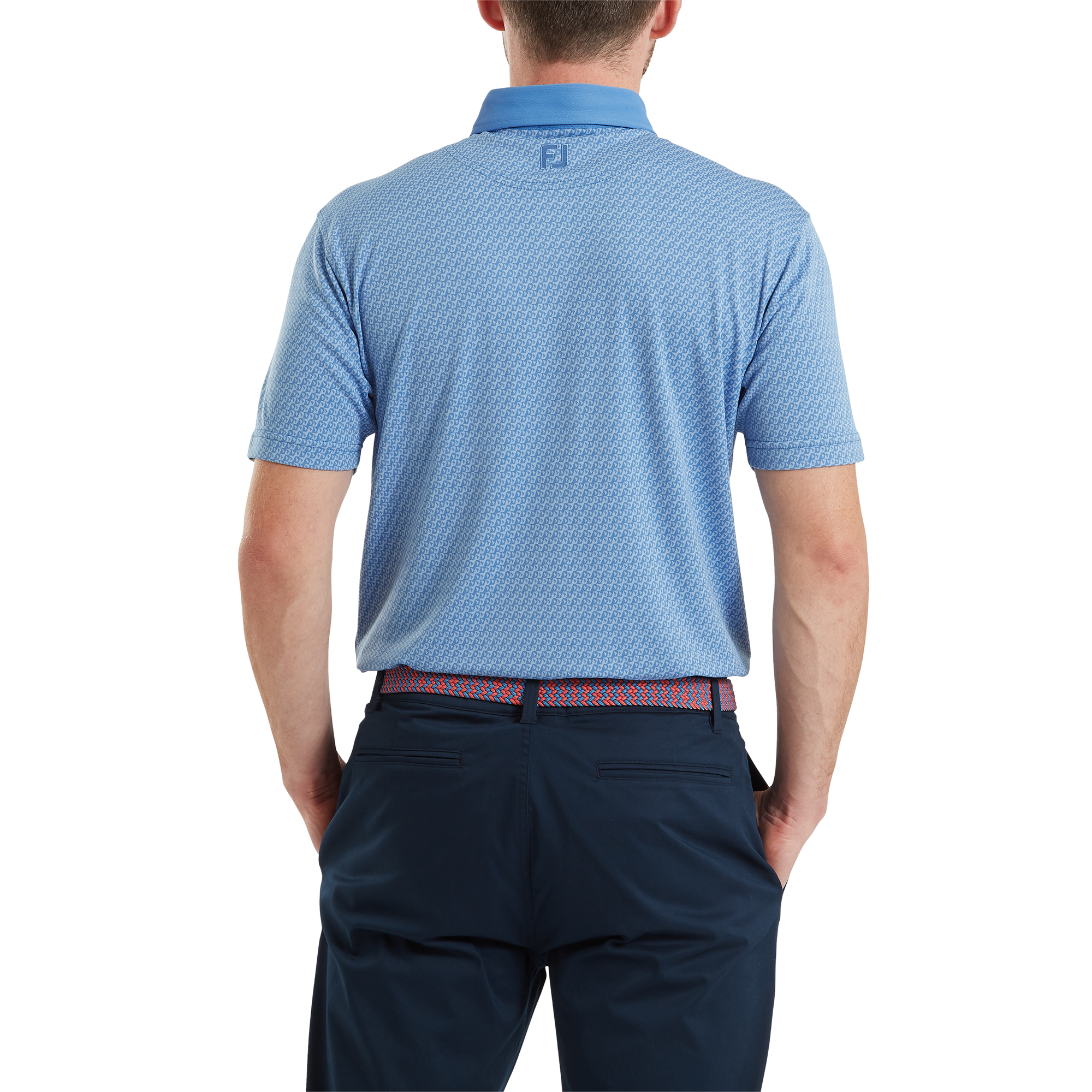 Polo Jacquard imprim&eacute; g&eacute;om&eacute;trique