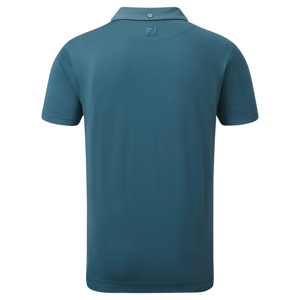 Polo en Fil d'Ecosse uni avec poche sur poitrine