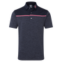 Polo en Fil d&#39;Ecosse avec blocs &agrave; motif Space Dye