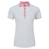 Gingham Trim Pique