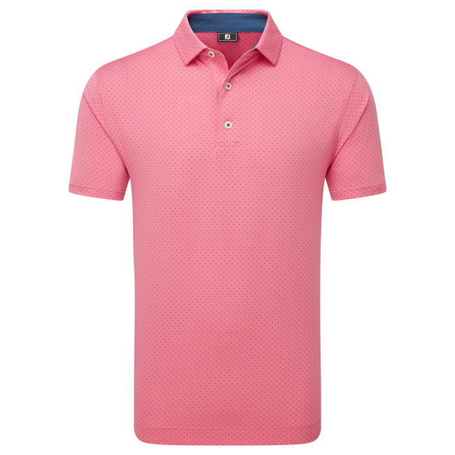 Polo en fil d'Ecosse imprimé points