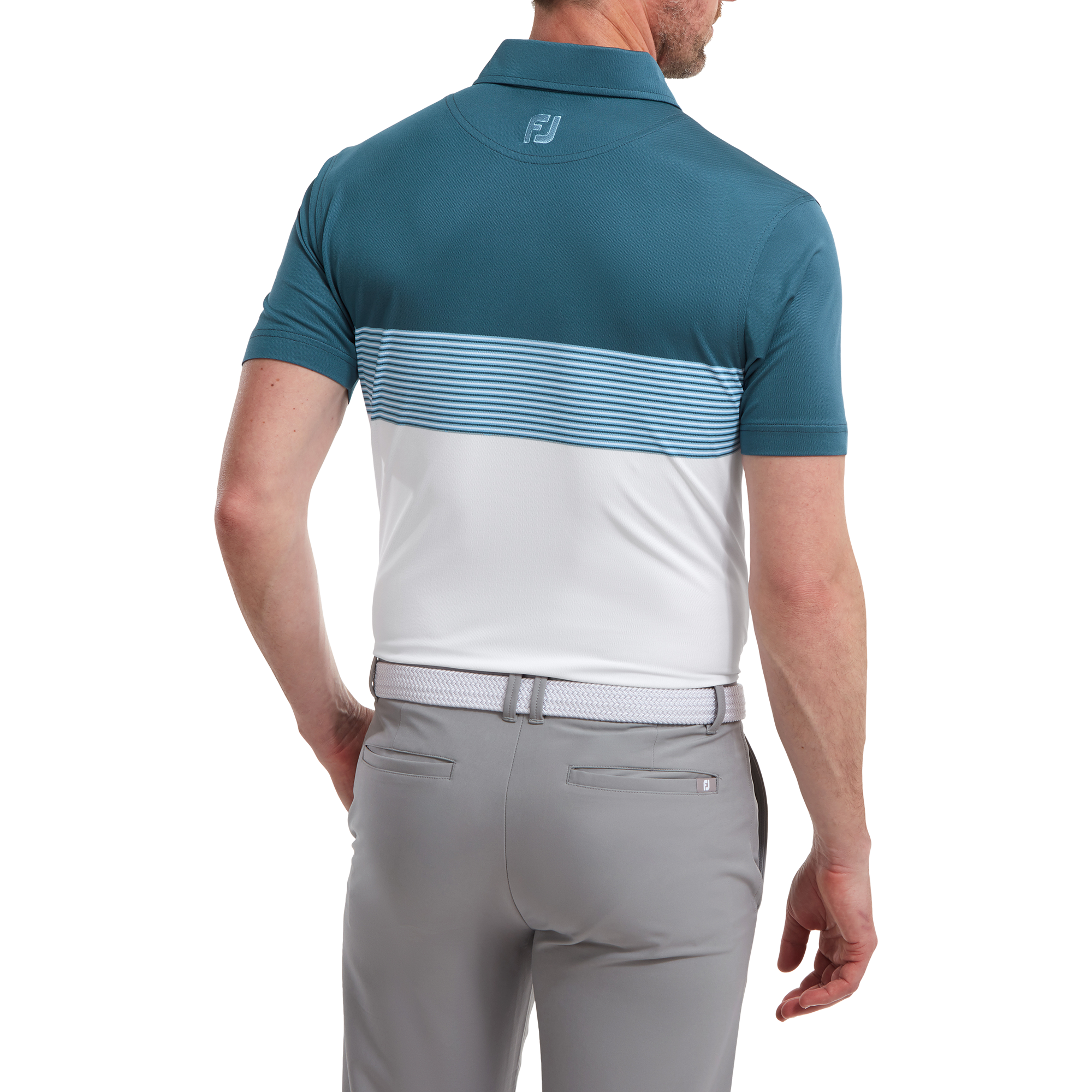 Polo Piqu&eacute; avec blocs de couleurs