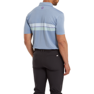 Polo piqué avec double bandes sur poitrine