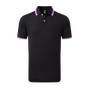 Polo uni avec d&eacute;tails sur le col et les manches