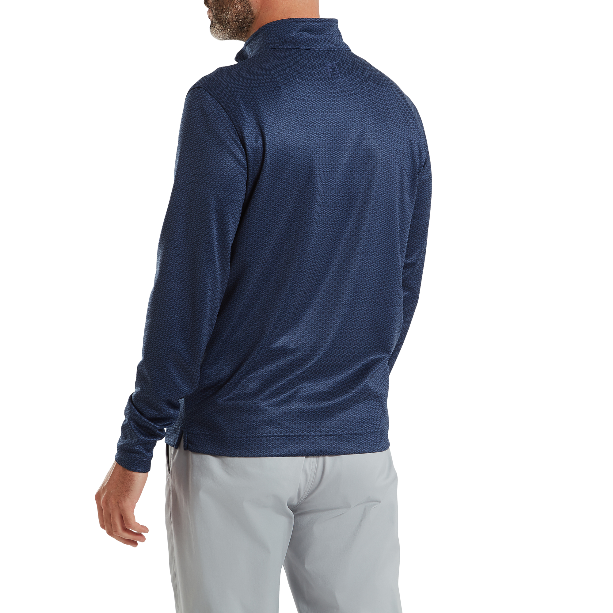 Pullover Chill-Out imprim&eacute; drapeau nautique FJ ton sur ton