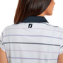 Polo Jacquard &oelig;il d&#39;oiseau &agrave; rayures