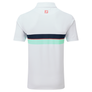 Polo piqué avec double bandes sur poitrine