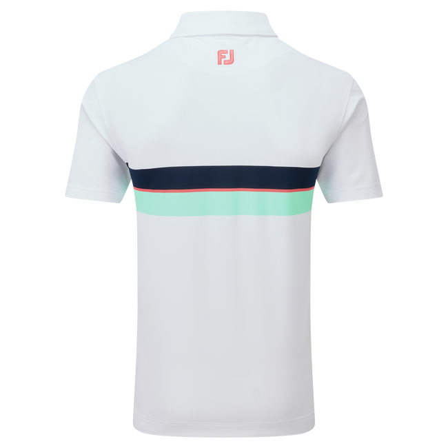 Polo piqué avec double bandes sur poitrine