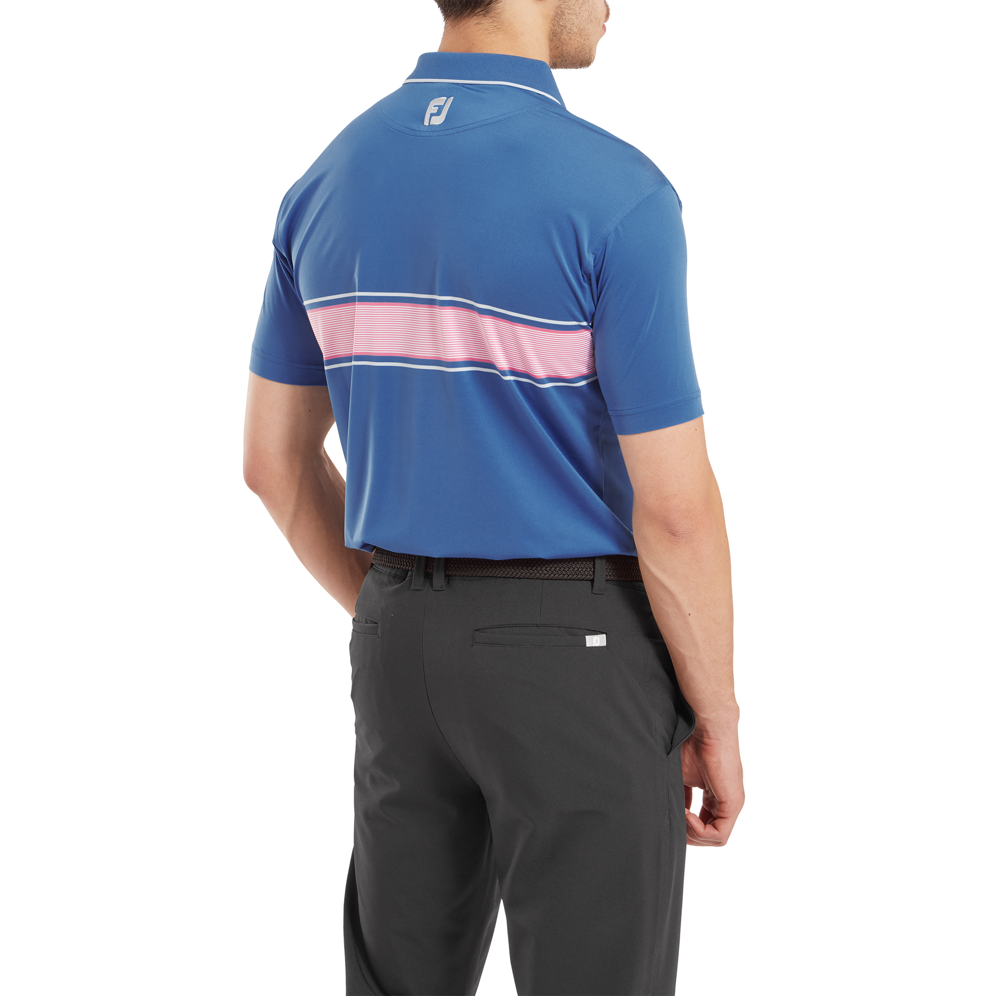 Polo avec bande &agrave; rayures