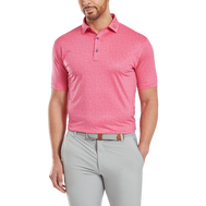 Polo en fil d'Ecosse impression florale