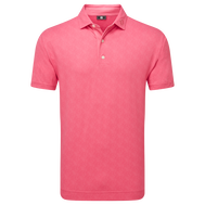 Polo en fil d'Ecosse impression mouchetée