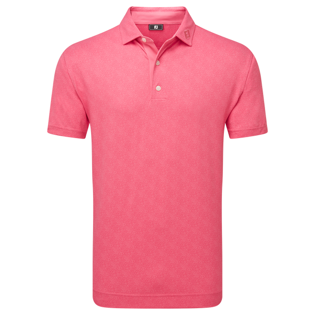 Polo en fil d'Ecosse impression mouchetée