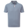 Polo Piqué uni avec patte de boutonnage rayée