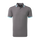 Polo uni avec détails sur le col et les manches