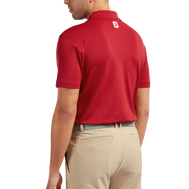 Polo Stretch Piqué uni avec col en tricot