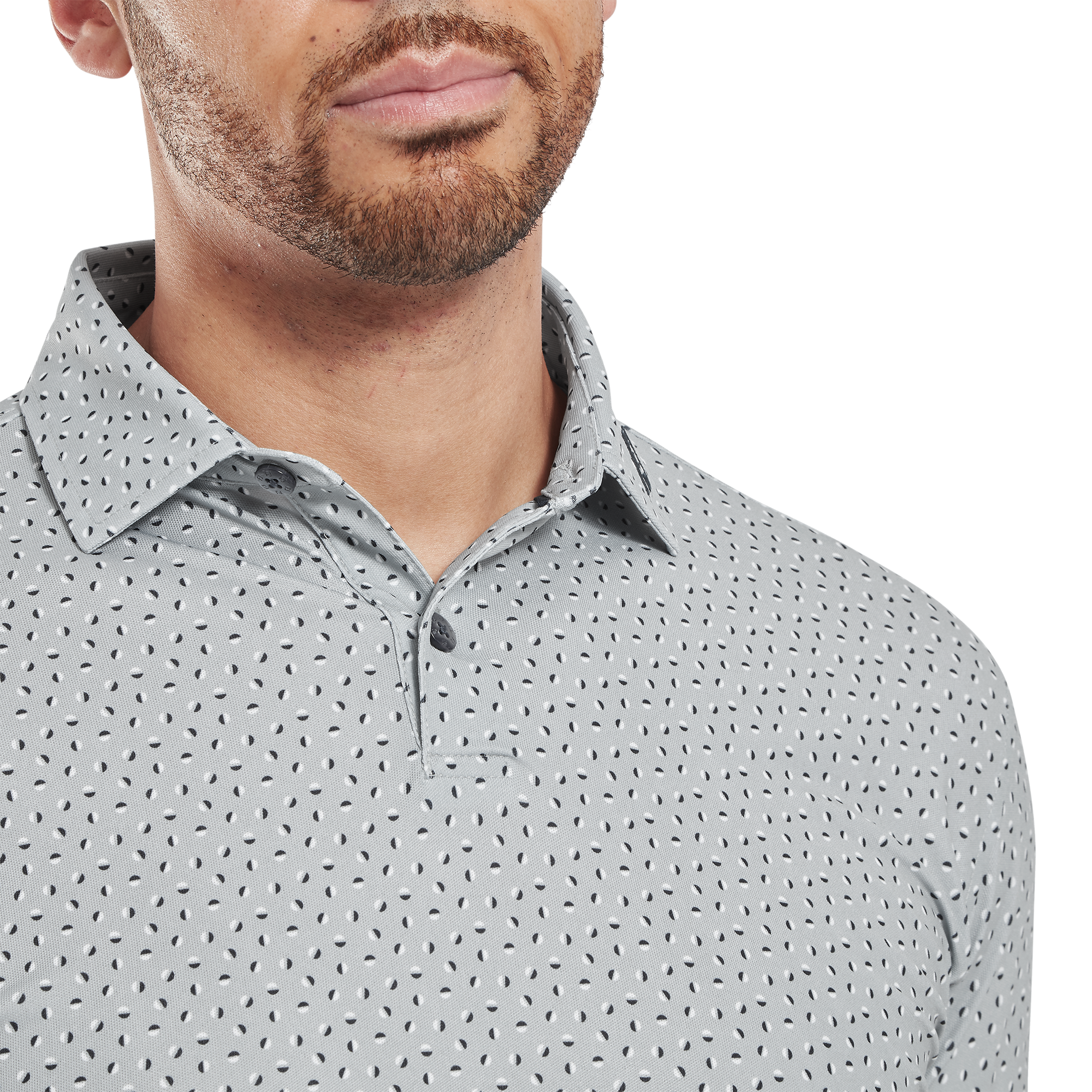 Polo piqu&eacute; imprim&eacute; g&eacute;lule