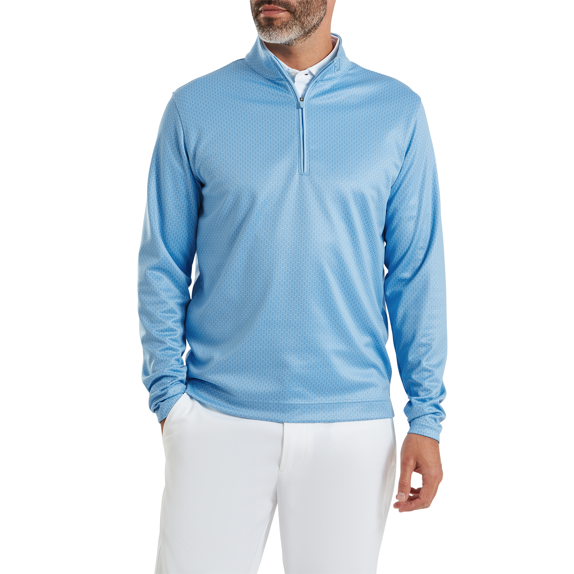 Pullover Chill-Out imprim&eacute; drapeau nautique FJ ton sur ton