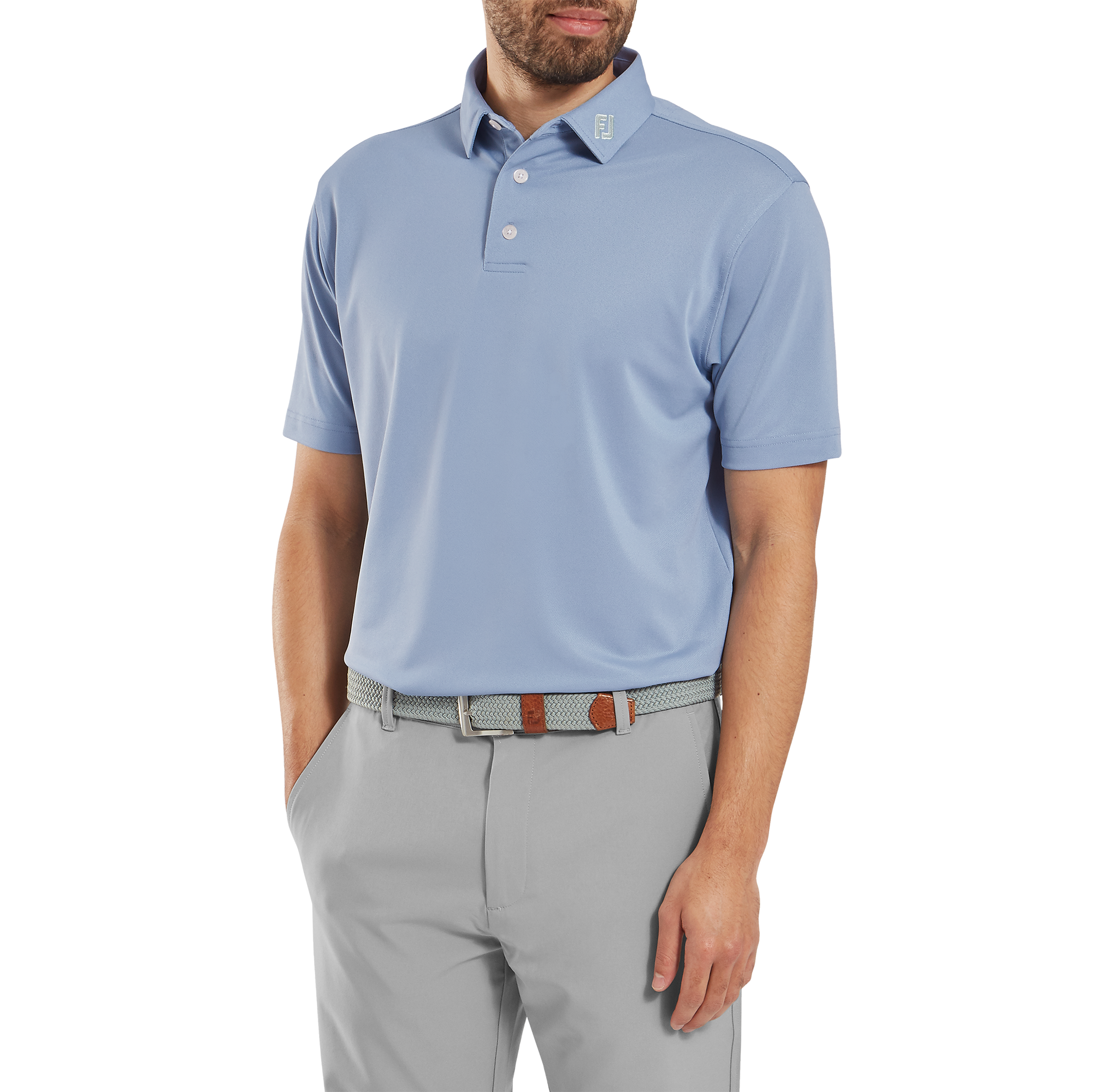 Polo stretch piqu&eacute; uni