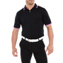 Polo uni avec d&eacute;tails sur le col et les manches