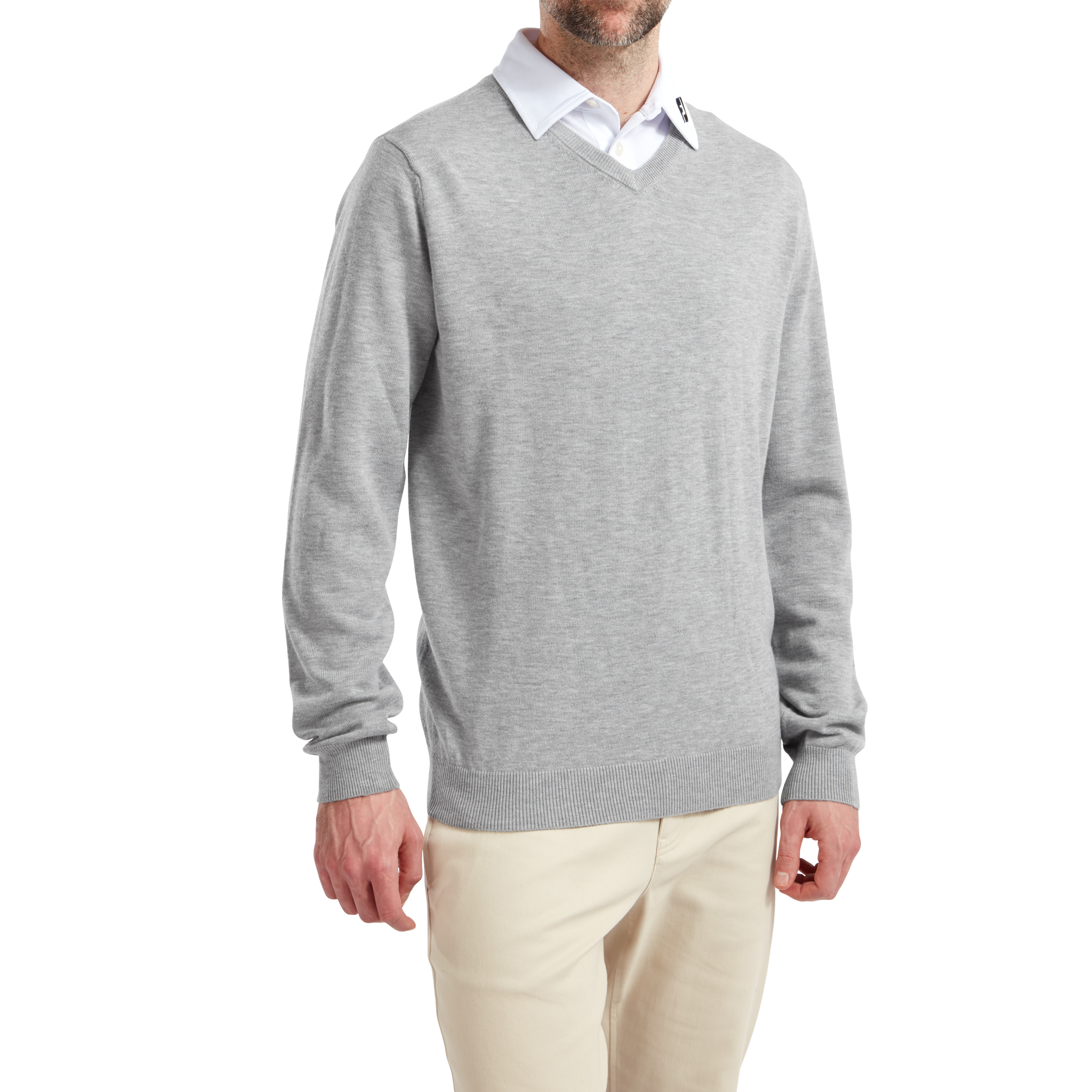Wool Blend V-Neck Pullover