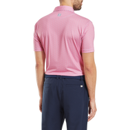 Polo en fil d'Ecosse imprimé Citron