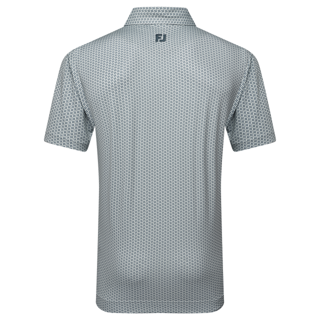 Polo en fil d'Ecosse imprimé pied de poule