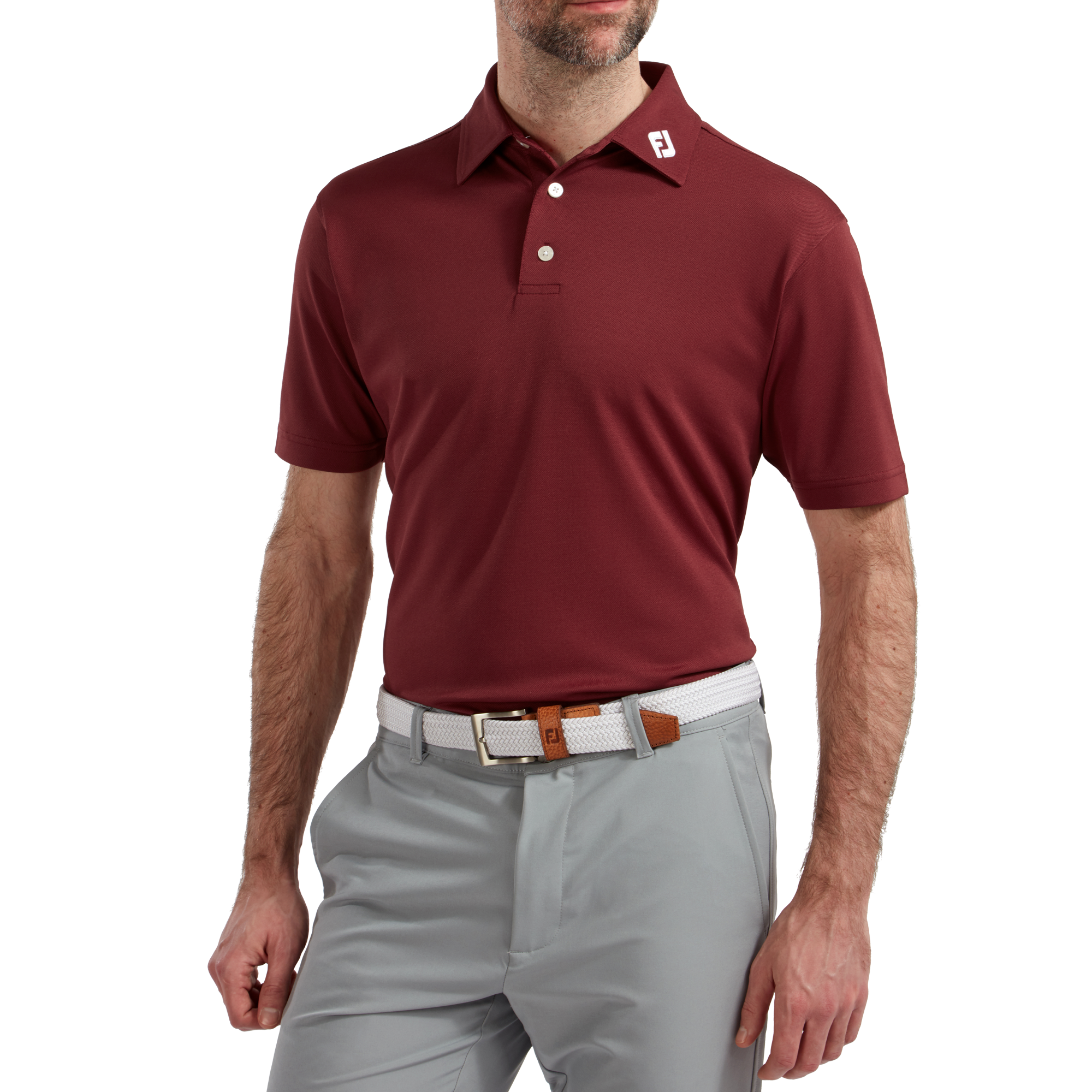 Polo stretch piqu&eacute; uni