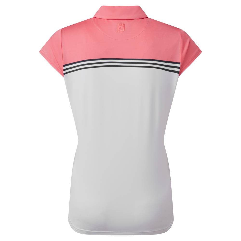 Polo en Fil d'Ecosse avec blocs de couleurs