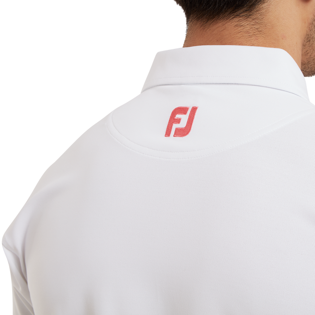 Polo piqué avec double bandes sur poitrine