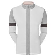 Pullover Full-Zip avec blocs de couleurs pour femme