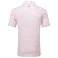 Polo en fil d'Ecosse imprimé silhouette