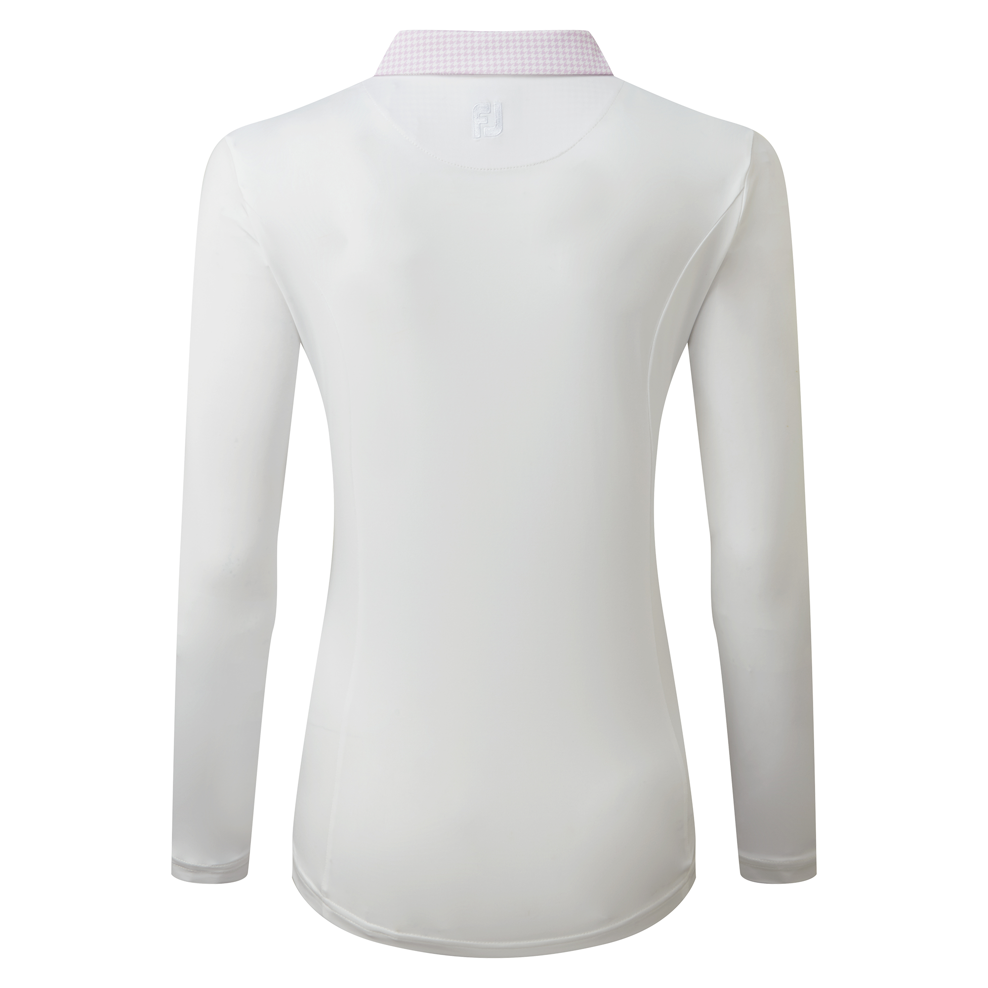 Polo manches 3/4 avec col imprim&eacute; Pied-de-poule