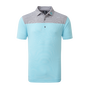 Polo ray&eacute; avec blocs de couleurs