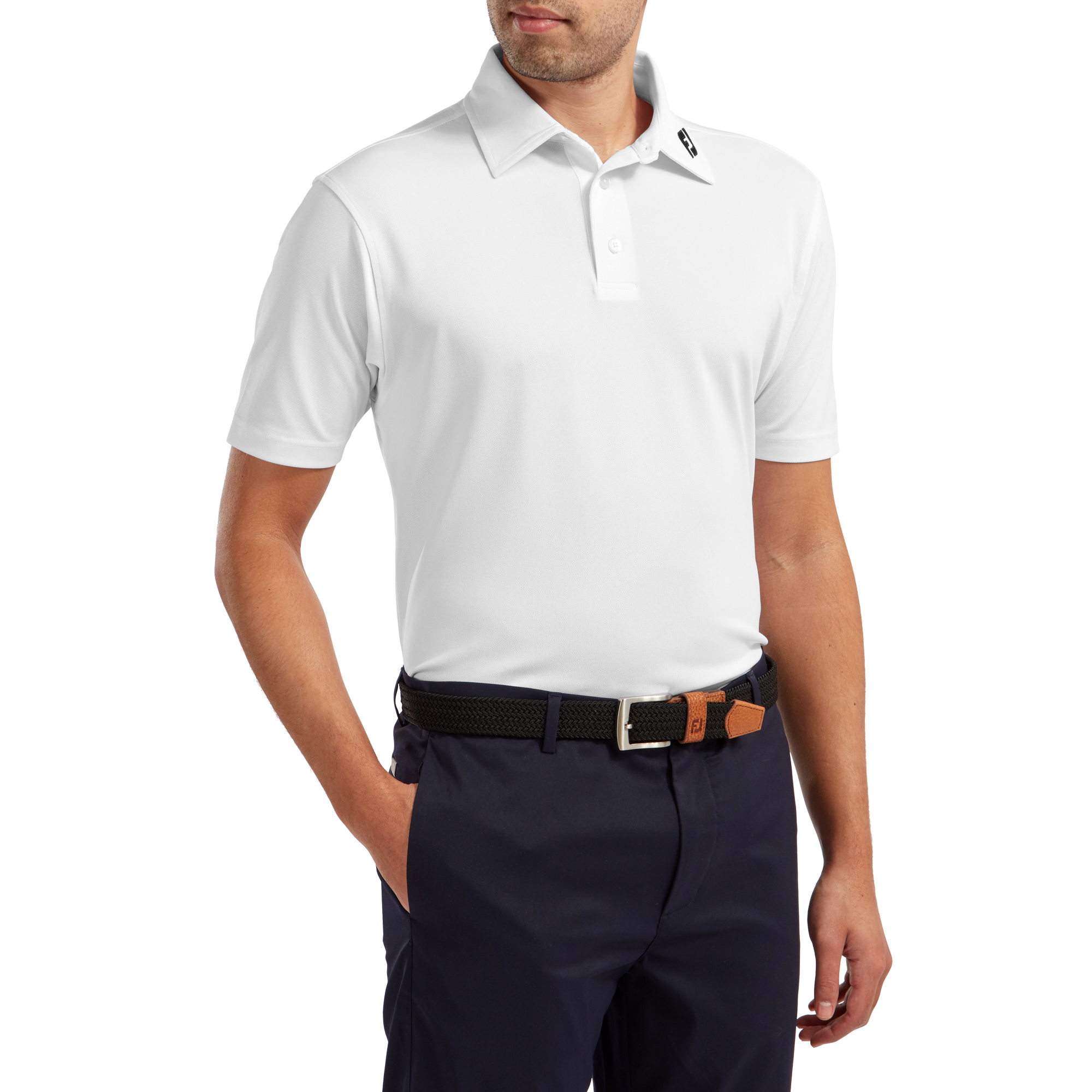 Polo stretch piqu&eacute; uni