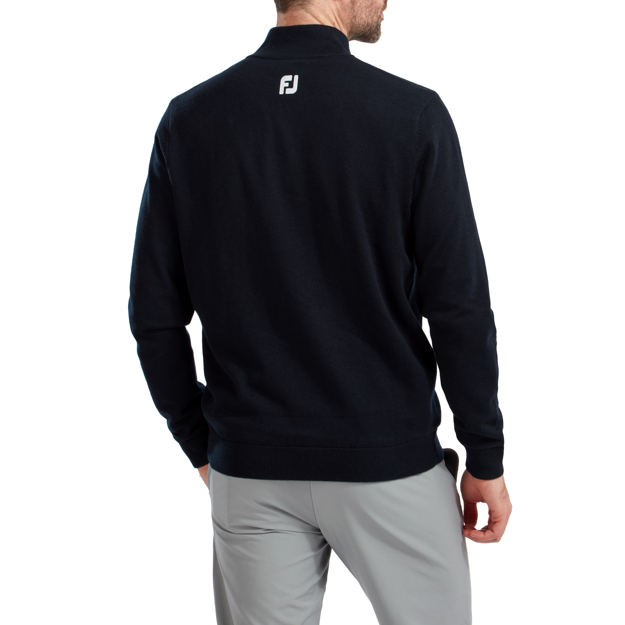 Pullover en laine 1/2 Zip