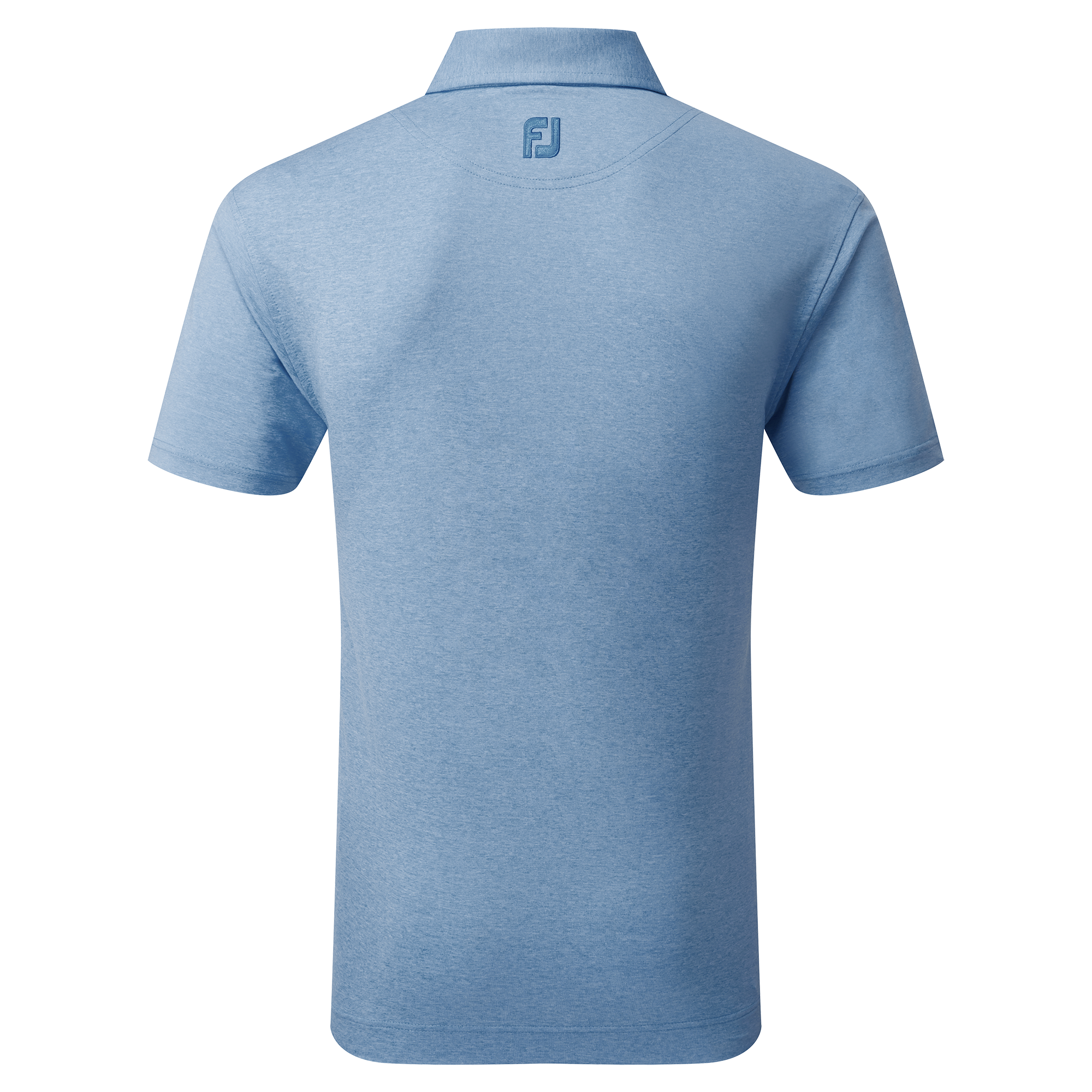 Polo chin&eacute; uni en fil d'Ecosse