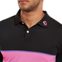Polo avec blocs de couleurs