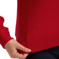 Women's Full-Zip Lined Wool Blend Pullover