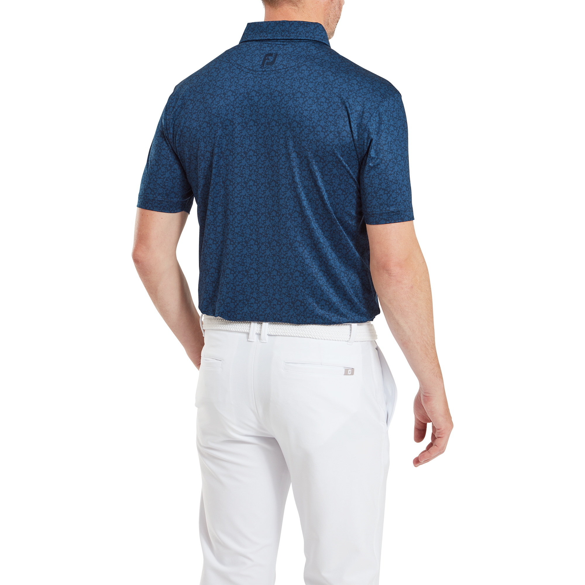 Polo en fil d'Ecosse impression florale