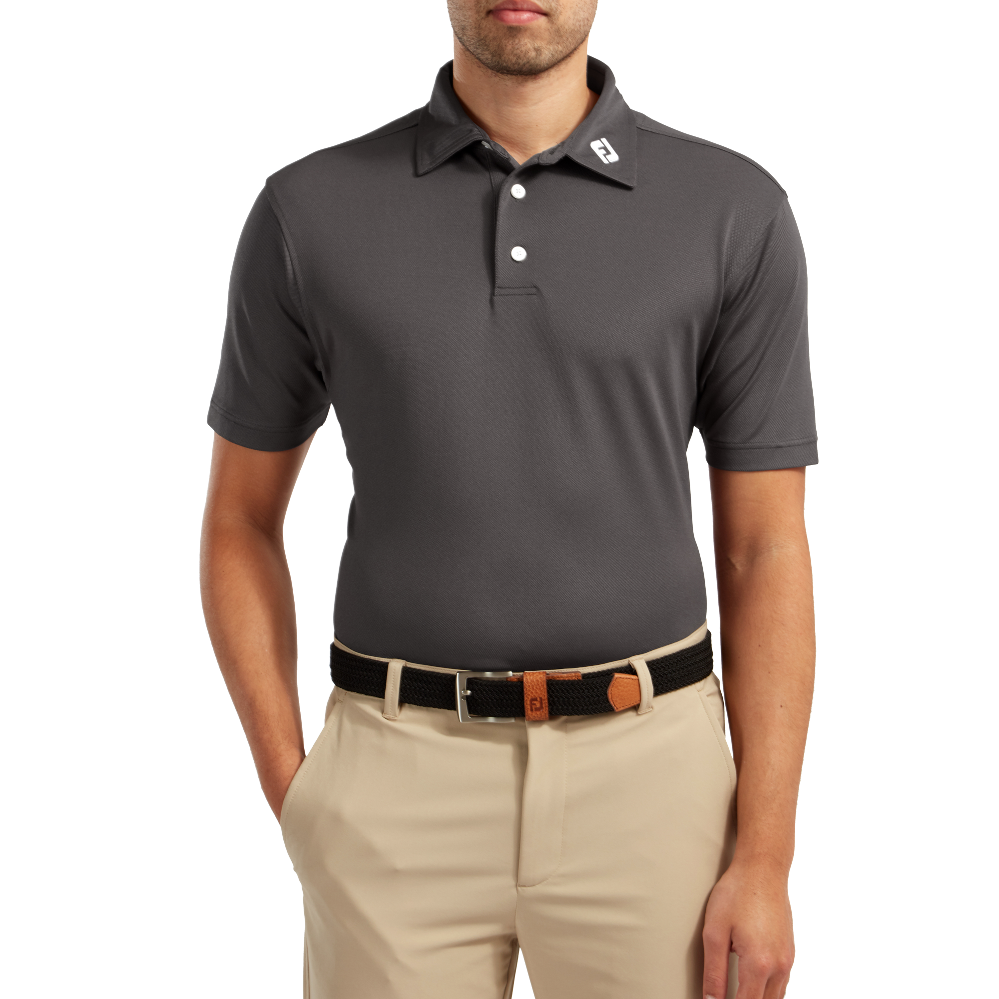 Polo stretch piqu&eacute; uni