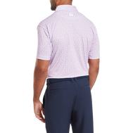 Polo en fil d'Ecosse impression florale