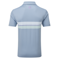 Polo piqué avec double bandes sur poitrine