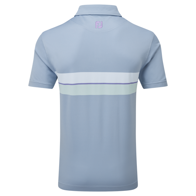 Polo piqué avec double bandes sur poitrine