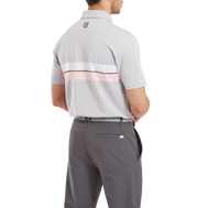 Polo piqué avec double bandes sur poitrine