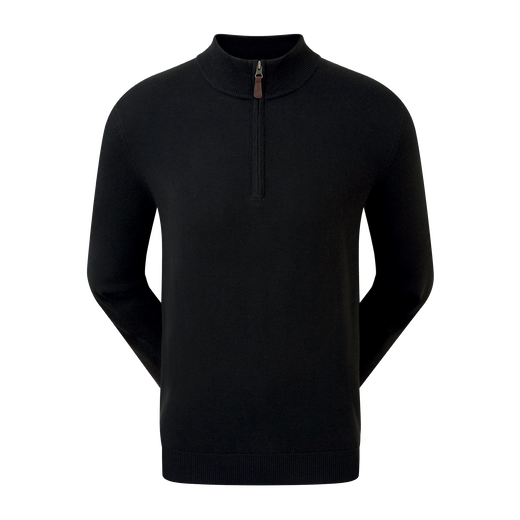 Pullover Zippé Mélange de Laine