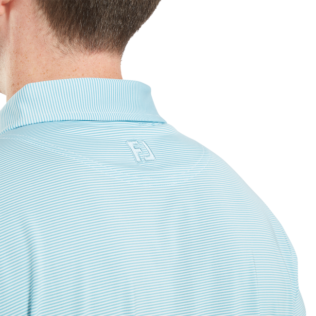 Polo en fil d'Ecosse à micro rayures