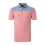 Polo ray&eacute; avec blocs de couleurs